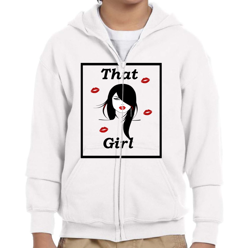 That Girl Youth Zipper Hoodie by Cypryanus | Artistshot