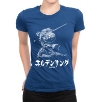 Tarnished 70s Blue Ladies Fitted T-shirt | Artistshot