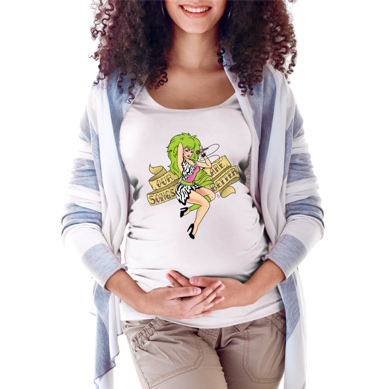 Our Songs Are Better Pizzazz Travel Boy  (1) (1) Maternity Scoop Neck T-shirt by msadakromjonx | Artistshot