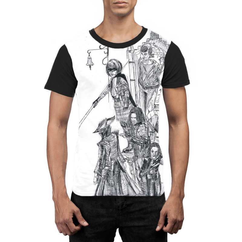 Compilation Of Characters Graphic T-shirt | Artistshot