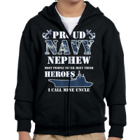 Proud Navy Nephew T Shirts Youth Zipper Hoodie | Artistshot