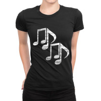 Music Notes Classic Ladies Fitted T-shirt | Artistshot