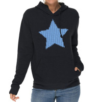 Knitted Blue Star Kids Pullover Humor Lightweight Hoodie | Artistshot