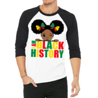 I'm Black History Black History Month Cute Black Kid Toddler T Shirt 3/4 Sleeve Shirt | Artistshot