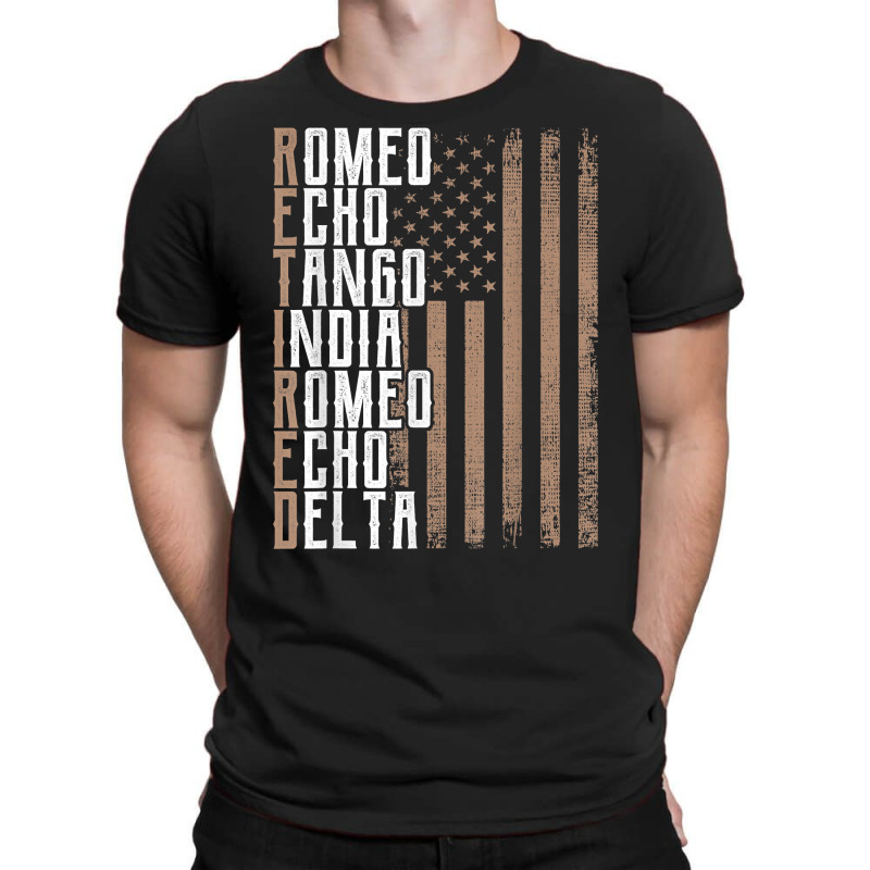 Retired Mens Us Army Military Veteran Phonetic Alphabet T Shirt T-shirt | Artistshot