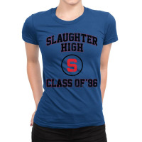 Slaughter High Class Of 86 (variant) Ladies Fitted T-shirt | Artistshot