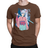 Japanese Anime Demon Samurai Ninja Girl Katana Sword Premium T-shirt | Artistshot