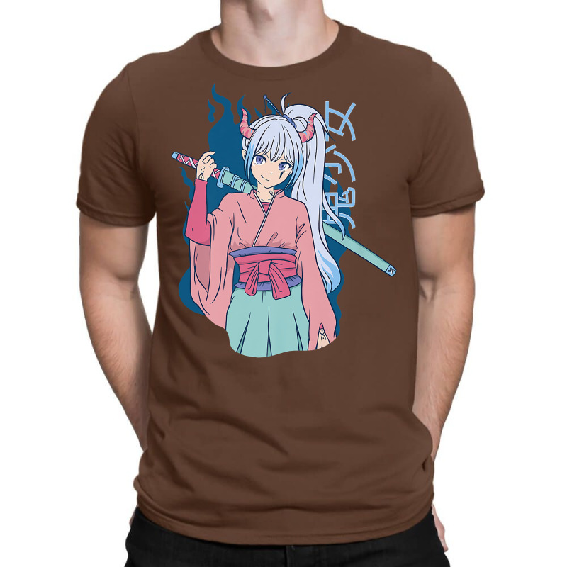 Japanese Anime Demon Samurai Ninja Girl Katana Sword Premium T-shirt | Artistshot