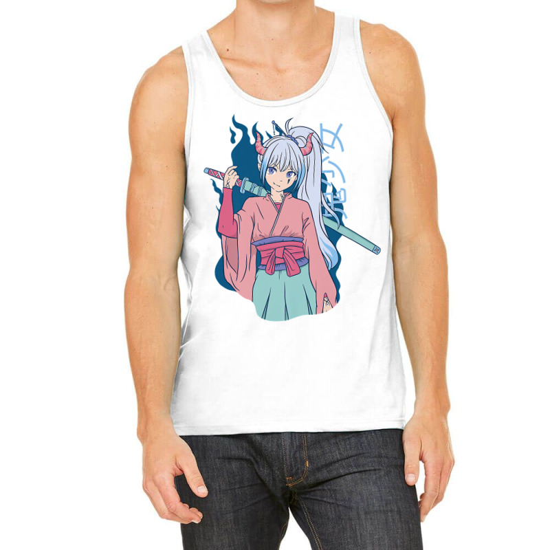 Japanese Anime Demon Samurai Ninja Girl Katana Sword Premium Tank Top | Artistshot