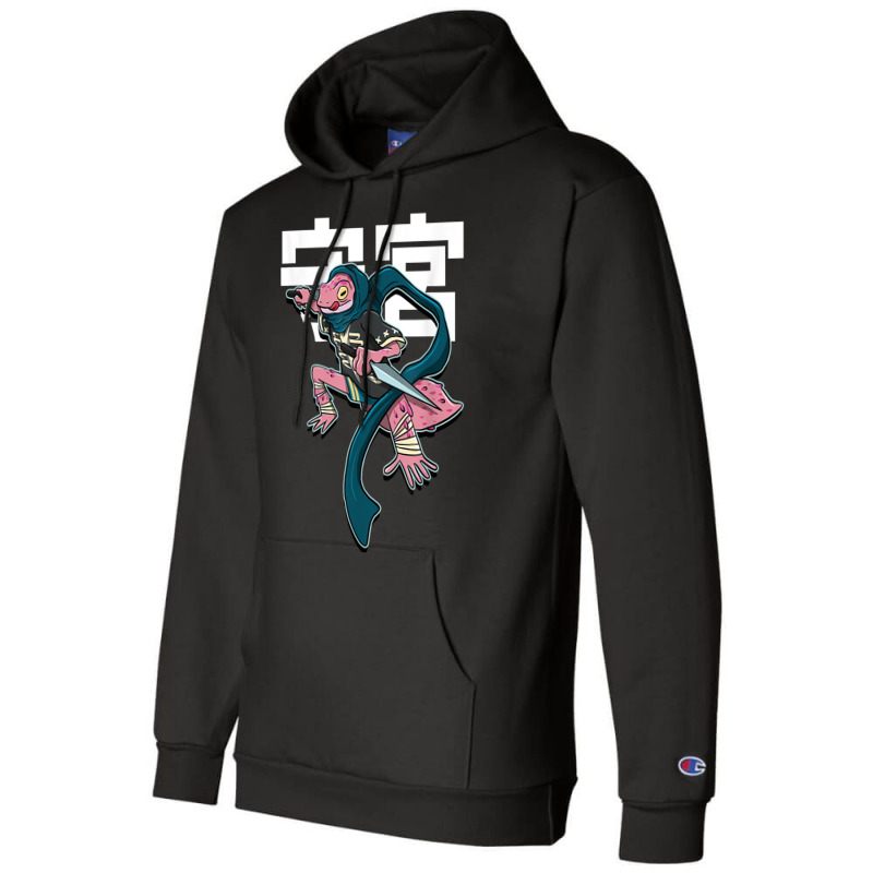 Japanese Art Samurai Vintage Gecko Fighter Retro Design Champion Hoodie | Artistshot