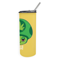 Weed Mushroom Vintage Travel Skinny Tumbler | Artistshot