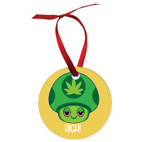 Weed Mushroom Vintage Travel Ornament | Artistshot