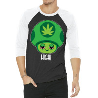 Weed Mushroom Vintage Travel 3/4 Sleeve Shirt | Artistshot