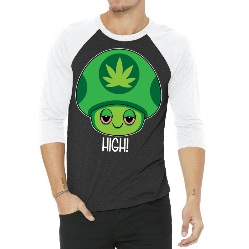 Weed Mushroom Vintage Travel 3/4 Sleeve Shirt | Artistshot