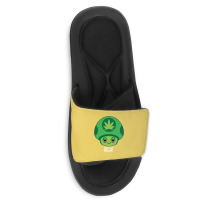 Weed Mushroom Vintage Travel Slide Sandal | Artistshot