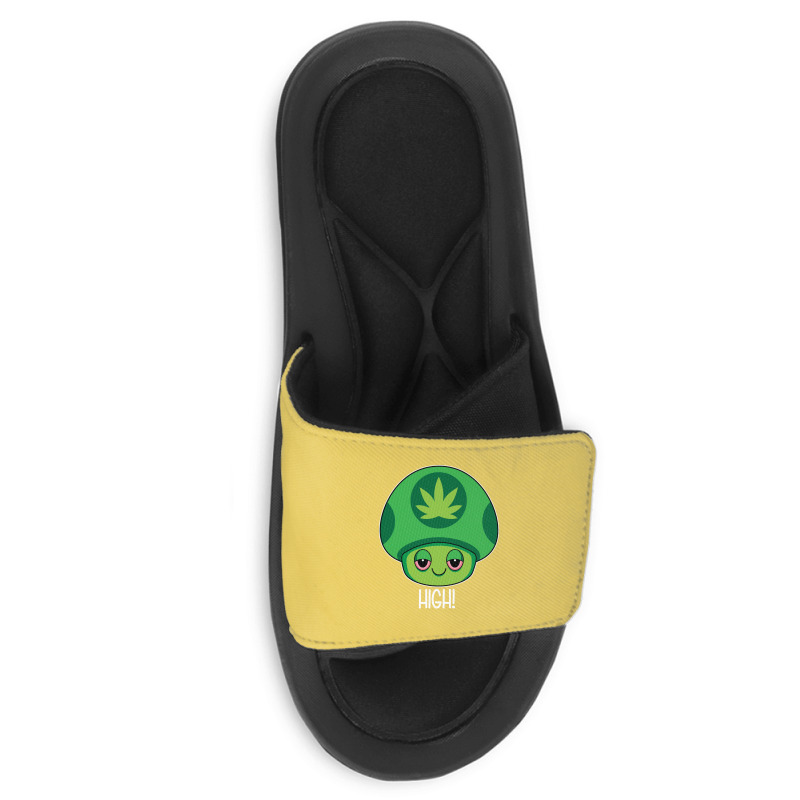 Weed Mushroom Vintage Travel Slide Sandal | Artistshot