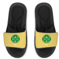 Weed Mushroom Vintage Travel Slide Sandal | Artistshot