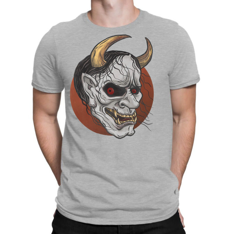 Japanese Hannya Mask Demon Or Oni  Aesthetic Tattoo Premium T-shirt | Artistshot