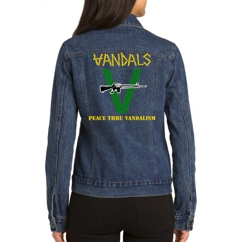 The Vandals Ladies Denim Jacket by albkrysidickm | Artistshot