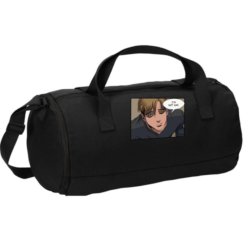 Killing Stalking   Sangwoo I'm Not Gay Duffel Bag | Artistshot