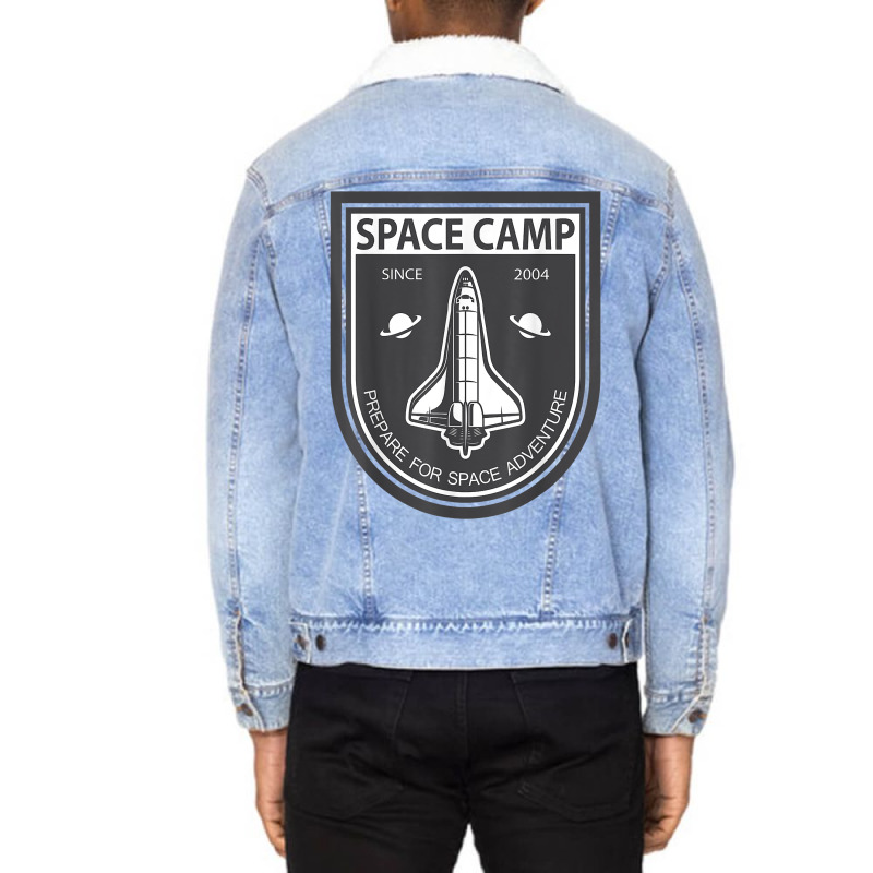 Space Camp   Premium Vintage Retro Space Shirts Unisex Sherpa-lined Denim Jacket | Artistshot