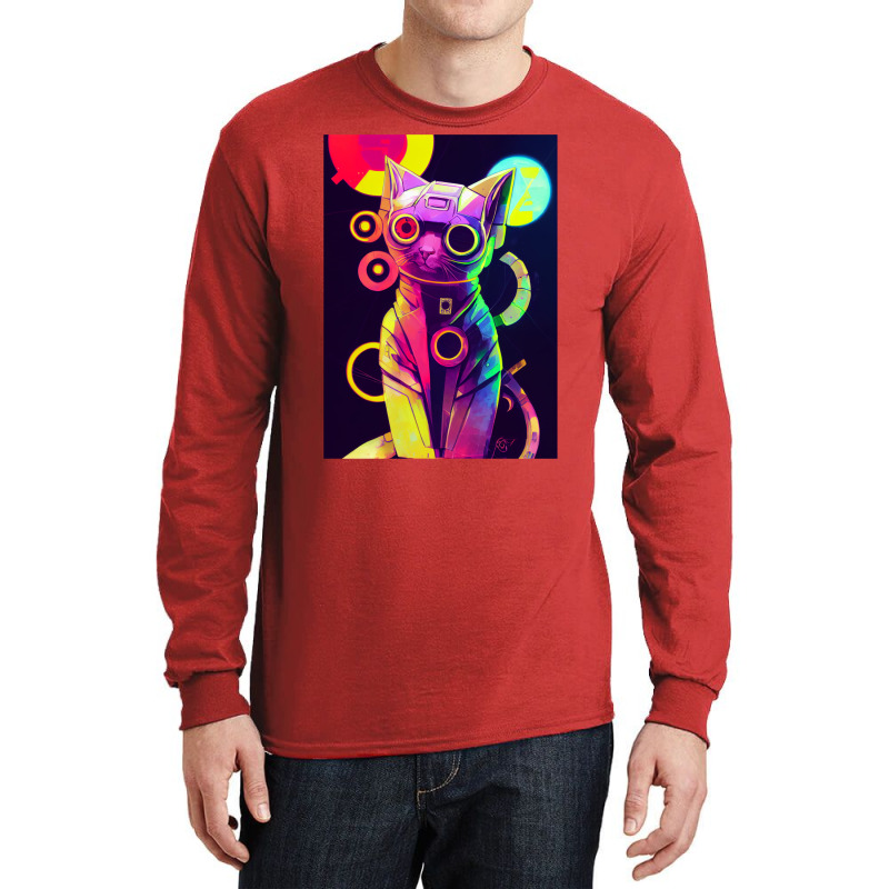 Space Cat No8   Collection   Cats Are Awesome Long Sleeve Shirts | Artistshot