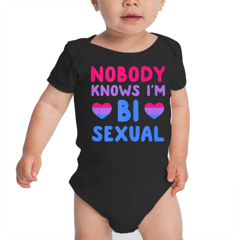 Nobody Knows I'm Bisexual Pride Shirt Funny Bi Sexual Women Tank Top Baby Bodysuit by kogmor58594 | Artistshot