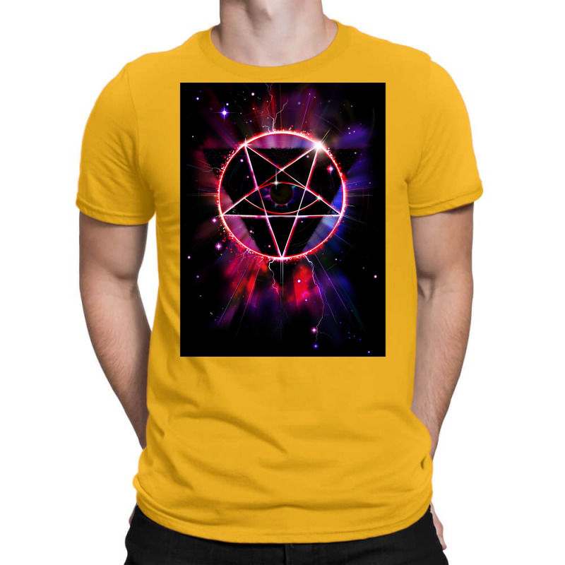 Space Demon 2049   Evil Synthwave Sigil T-shirt | Artistshot