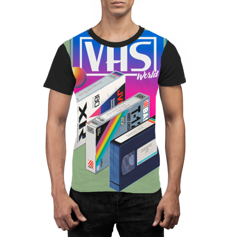 Vhs World Graphic T-shirt | Artistshot