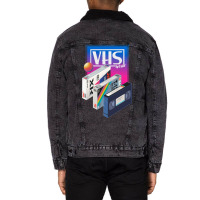 Vhs World Unisex Sherpa-lined Denim Jacket | Artistshot