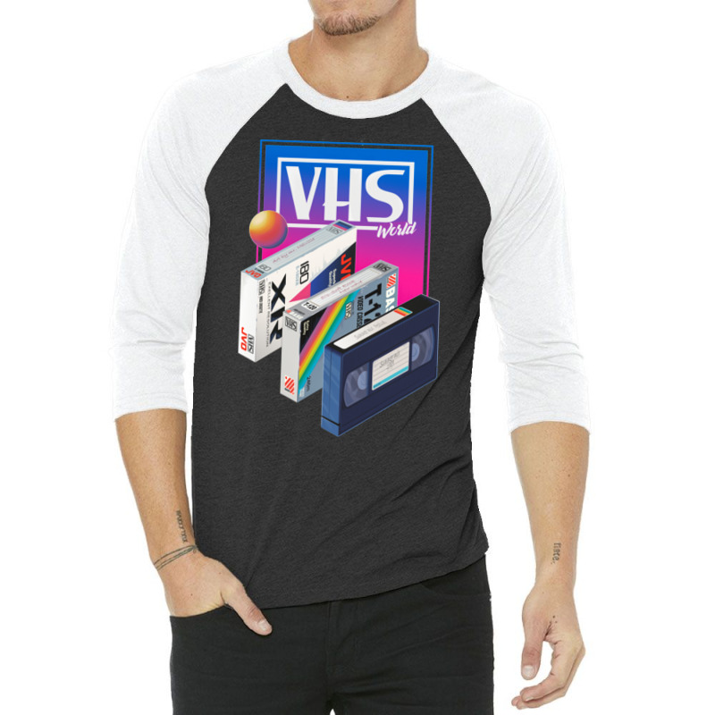 Vhs World 3/4 Sleeve Shirt | Artistshot