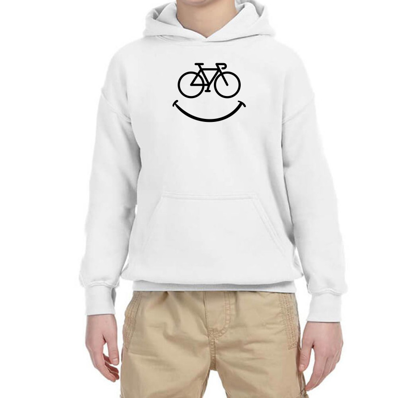 Bike Smile For Light Youth Hoodie by autlu2024 | Artistshot