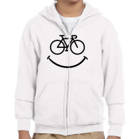 Bike Smile For Light Youth Zipper Hoodie | Artistshot