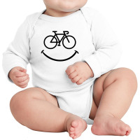 Bike Smile For Light Long Sleeve Baby Bodysuit | Artistshot