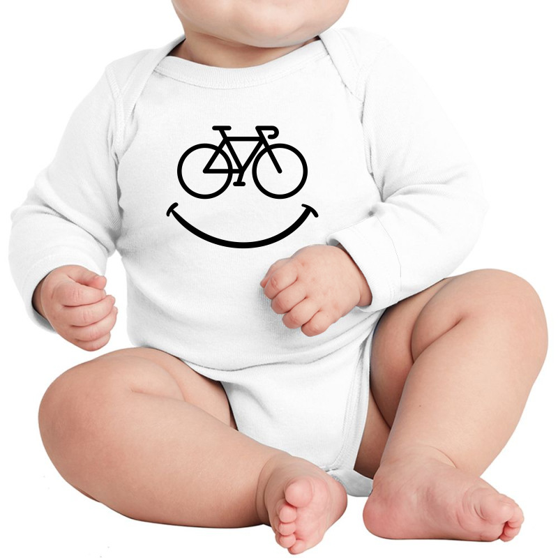 Bike Smile For Light Long Sleeve Baby Bodysuit by autlu2024 | Artistshot