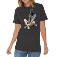 Skate Girl Naked Vintage T-shirt | Artistshot