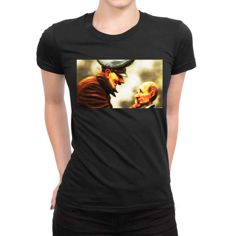 Putins Satirical Photo Ladies Fitted T-Shirt by Lili Fashion | Artistshot