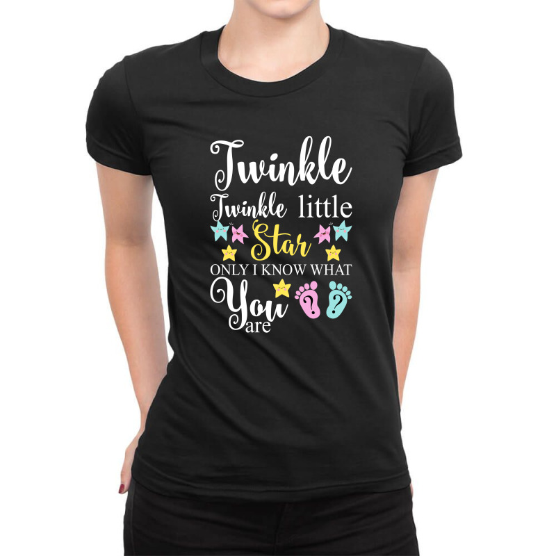 Twinkle Twinkle Little Star Only I Know What You Are For Dark Ladies Fitted T-Shirt by autlu2024 | Artistshot