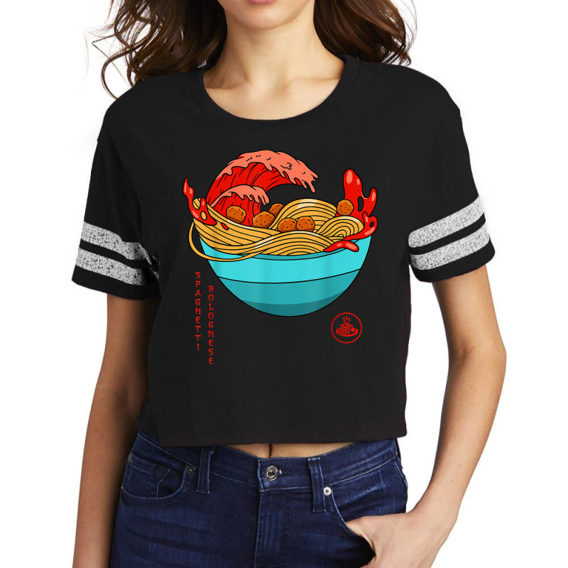 Spaghetti Bolognese   Italian Noodles   Japanese Ramen Style Scorecard Crop Tee by eerikekosjakx | Artistshot