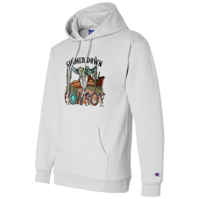 Western Country Cowgirl Simmer Down Cowboy Rodeo Horse Girl Champion Hoodie | Artistshot