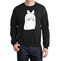 Cute Amine Girl Crewneck Sweatshirt | Artistshot