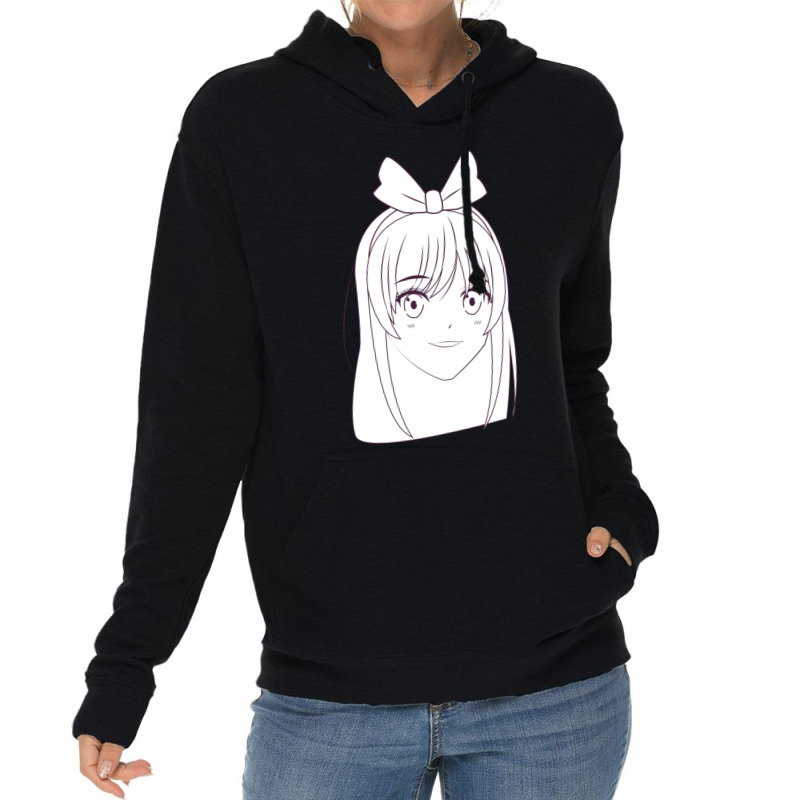 Cute Amine Girl Lightweight Hoodie by BarbaraJones | Artistshot