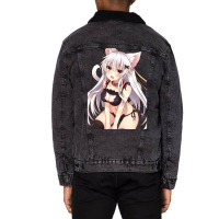 Your Daily Dose Of Catgirls Unisex Sherpa-lined Denim Jacket | Artistshot