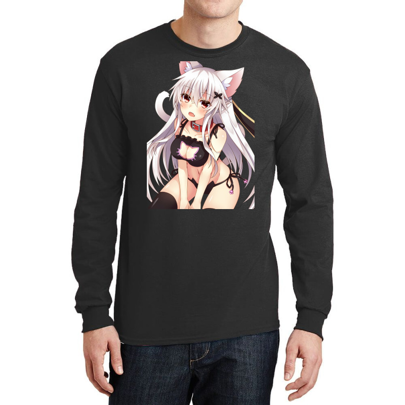 Your Daily Dose Of Catgirls Long Sleeve Shirts | Artistshot