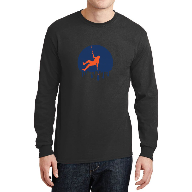 Retro Rock Climbing Dripping 1 Long Sleeve Shirts | Artistshot