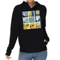 Vincent Van Gogh Painting Grid Lightweight Hoodie | Artistshot