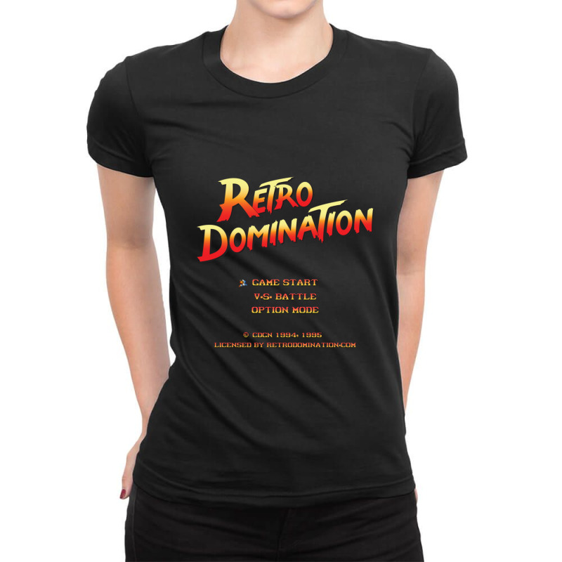 Retro Domination  Word Warrior Edition Gift 1 Ladies Fitted T-Shirt by JohannaMay | Artistshot