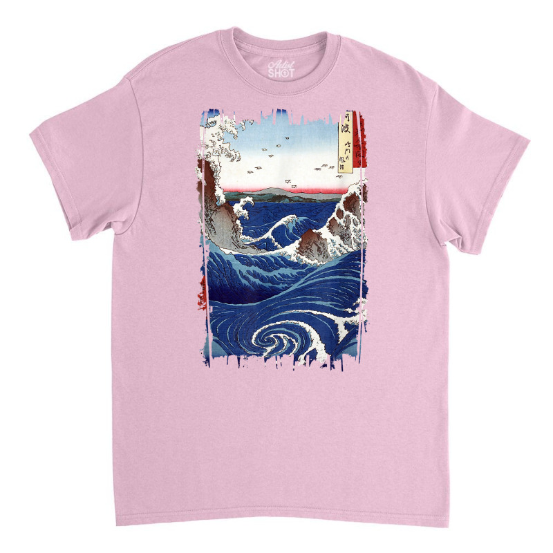 Stylish Vintage Art Ocean Whirlpool Hiroshige Classic Classic T-shirt by jorsievinettc | Artistshot