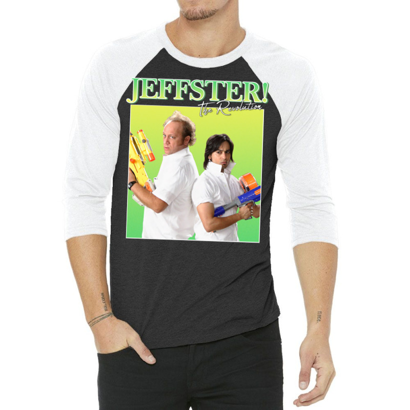 Jeffster! Vintageretro Design 3/4 Sleeve Shirt | Artistshot