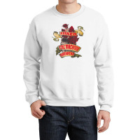 Cnc Machine Operator Inked Skull & Red Roses Tattoo Crewneck Sweatshirt | Artistshot